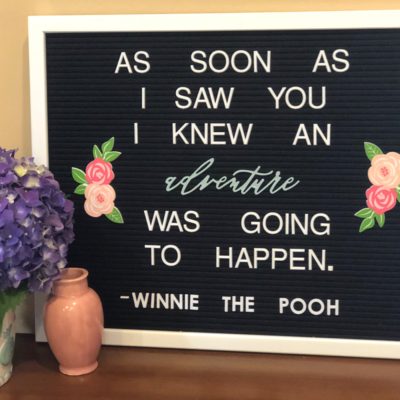 As soon as I saw you – Letterboard Quote